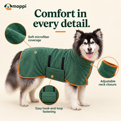 Moppi DryWrap — Dog Drying Robe