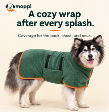 Moppi DryWrap — Dog Drying Robe