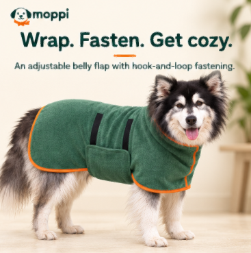 Moppi DryWrap — Dog Drying Robe