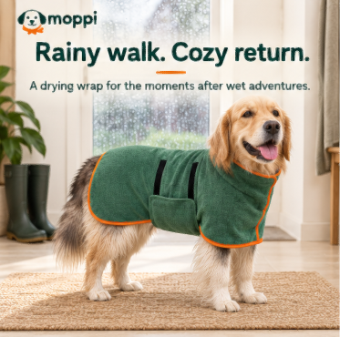 Moppi DryWrap — Dog Drying Robe