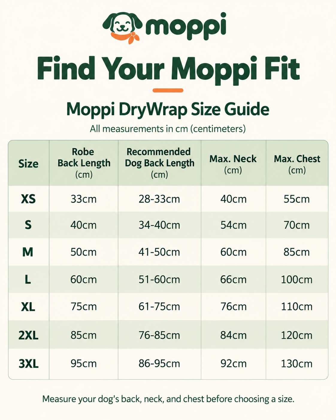 Moppi DryWrap — Dog Drying Robe